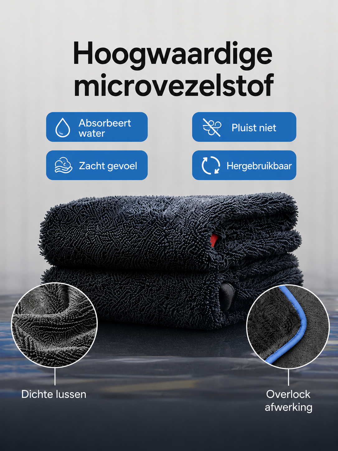 Premium Microvezel Autodoeken – Super Absorberend & Krasvrij (3 Stuks)