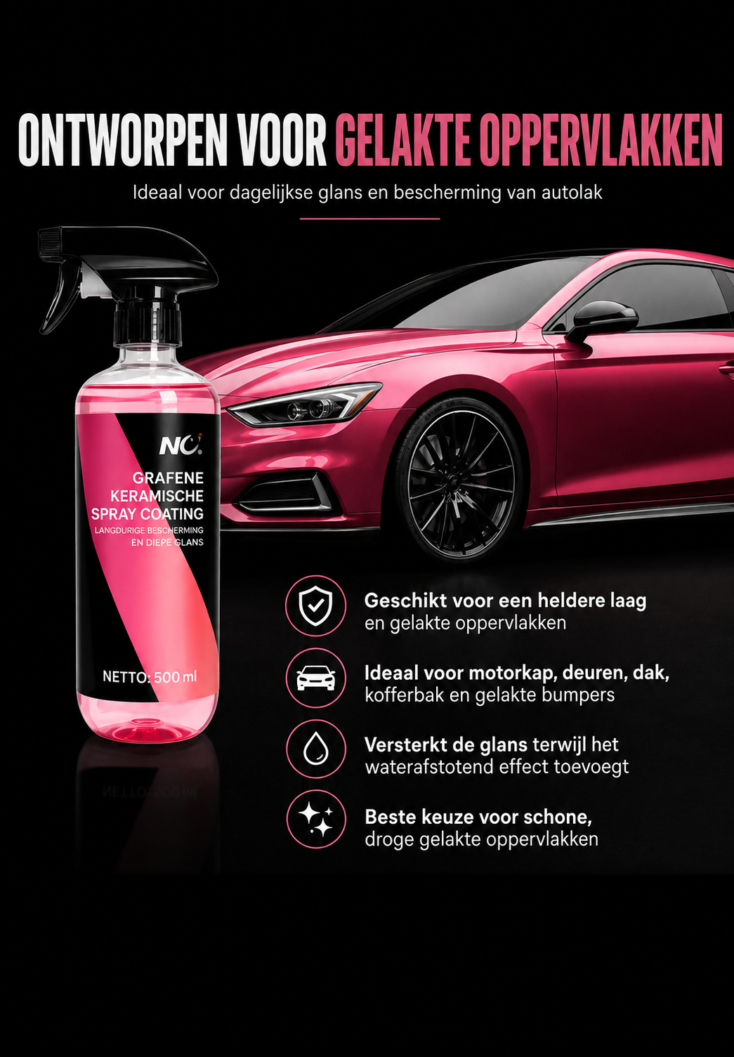 Premium Auto Spray Wax – Keramische Coating & Glans