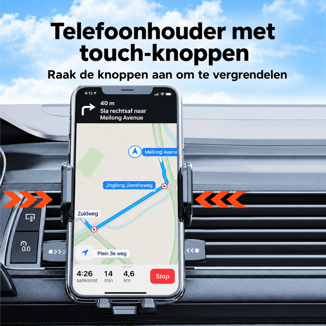 Telefoonhouder Auto met Zuignap 360° | AutoLux