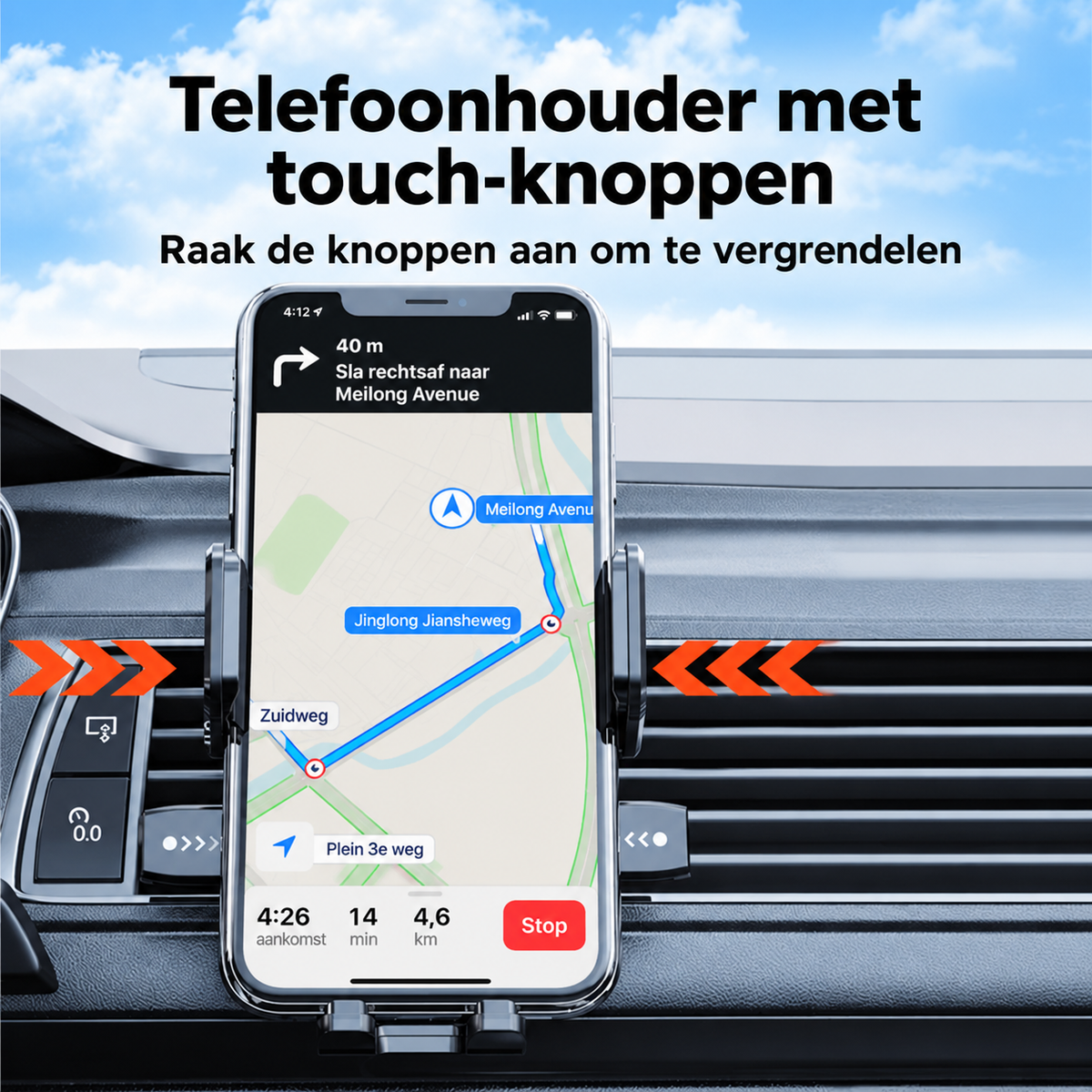 Telefoonhouder Auto met Zuignap 360° | AutoLux