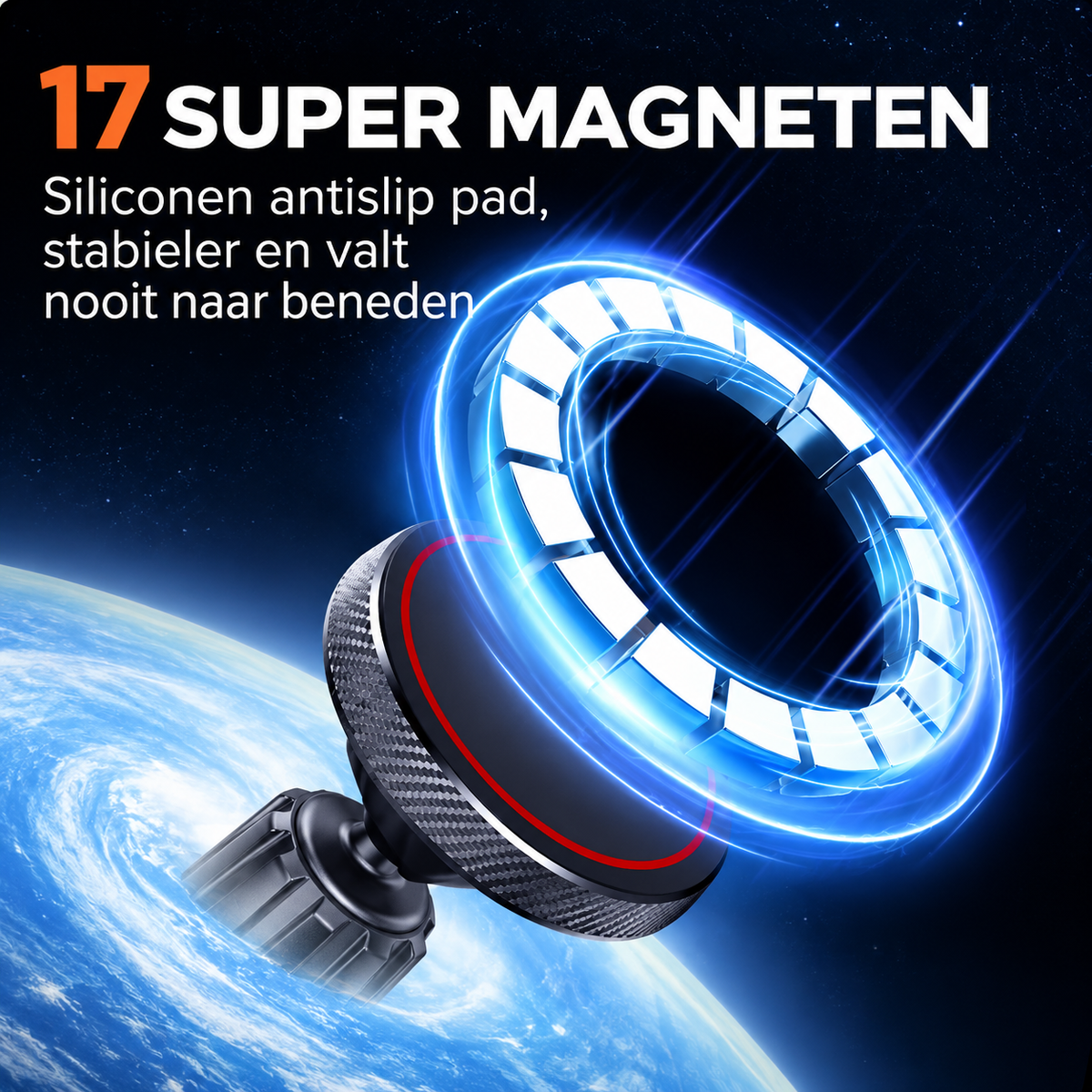 Magnetische Telefoonhouder Auto 15W | AutoLux
