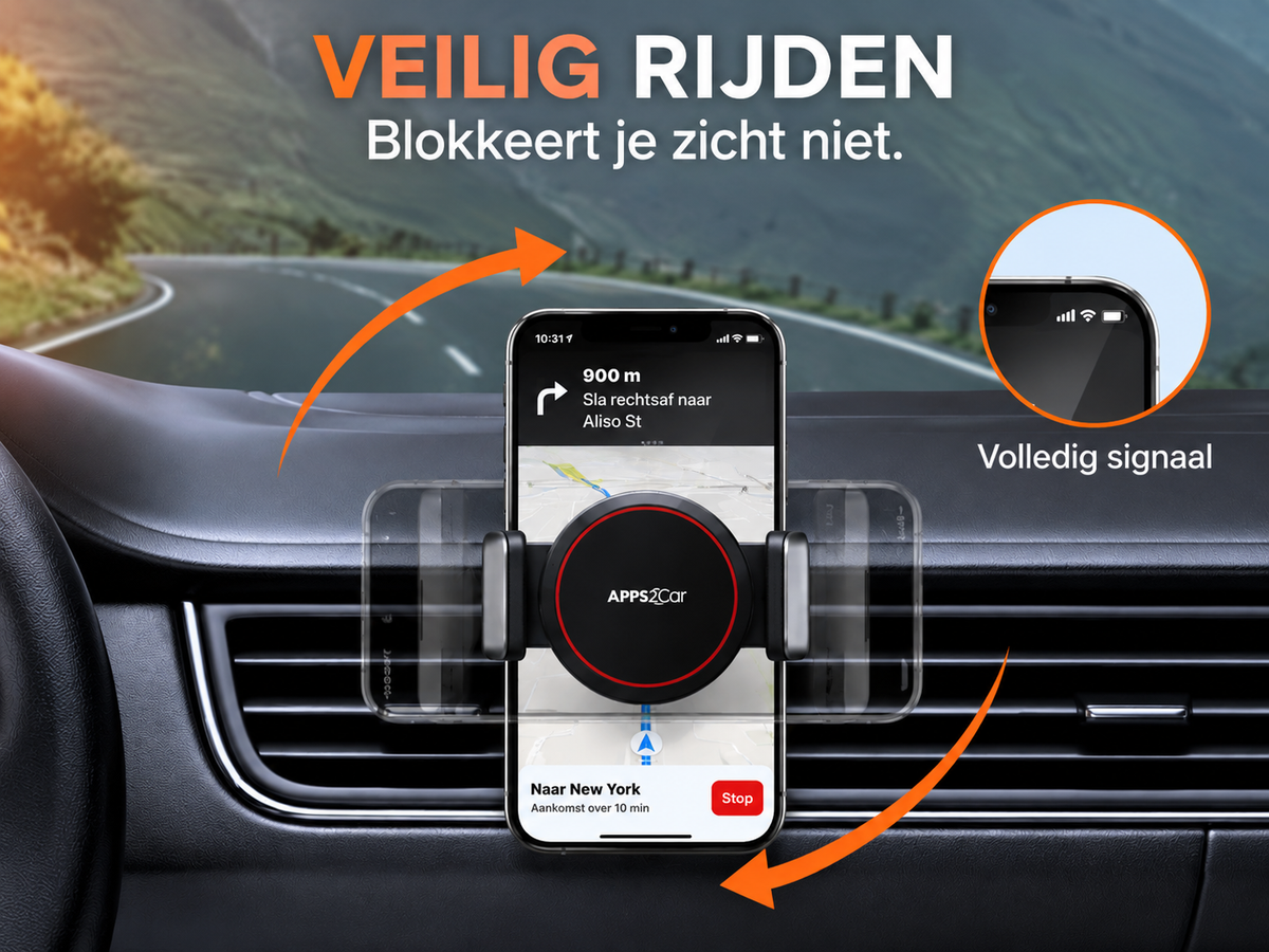 Magnetische Telefoonhouder Auto 15W | AutoLux
