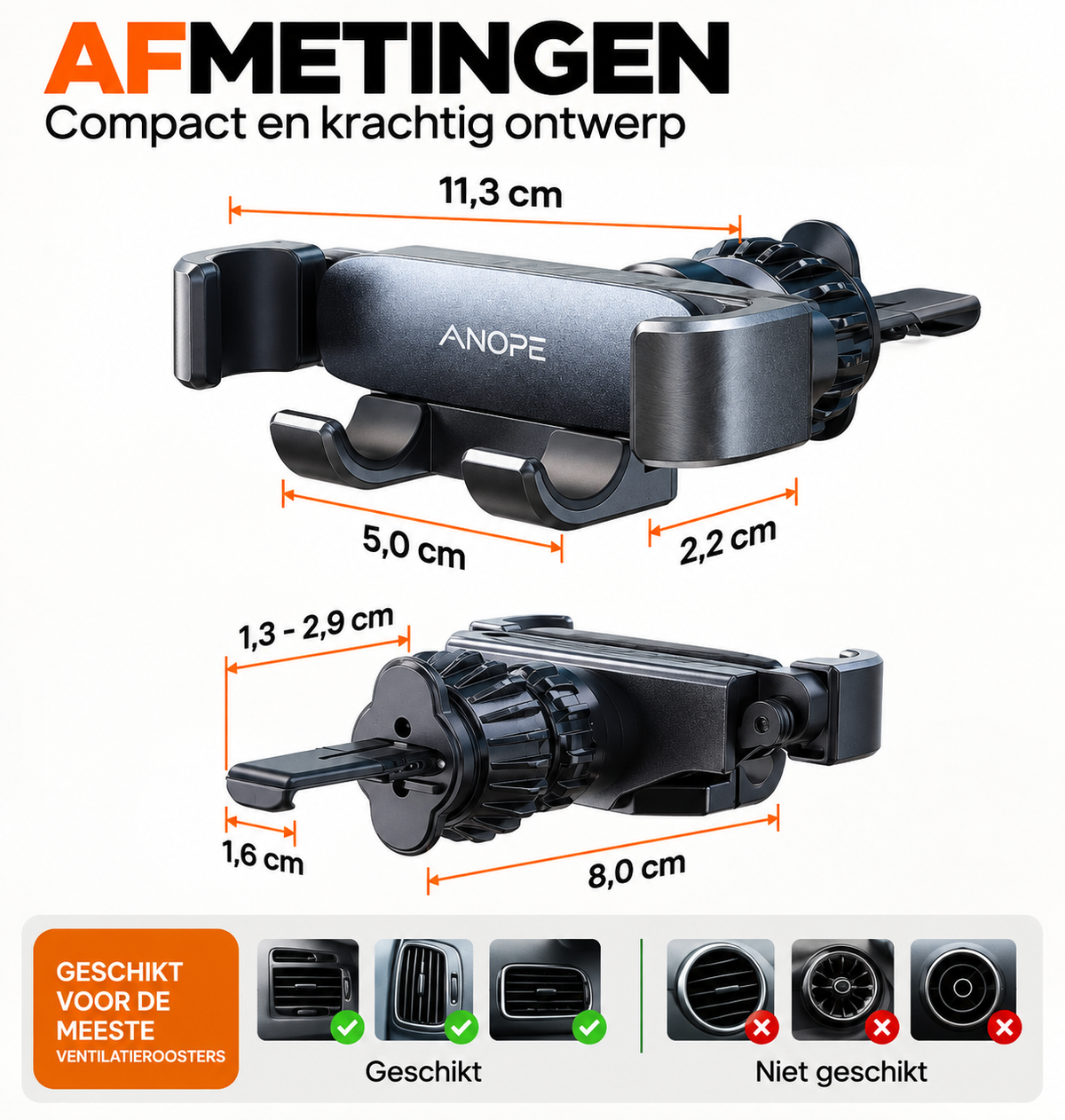 Telefoonhouder Auto 360° Verstelbaar | AutoLux